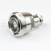 7/16 DIN Female (Jack) to N Female (Jack) Adapter IP67 Mated, Tri-Metal Plated Brass Body, 1.15 VSWR -- SM4423 - Image