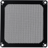 92mm Aluminum & Stainless Steel Fan Filter, Anodized Black Finish - 06362-B - Qualtek Electronics Corp.