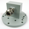 WR-137 to Type N Female Waveguide to Coax Adapter Round Cover Standard with 5.85 GHz to 8.2 GHz in Aluminum - SMW137ACNP - Fairview Microwave Inc.
