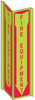 Brady Bradyglo B-347 Polyester / Polystyrene Green Fire Equipment Sign - 7.5 in Width x 18 in Height - TEXT: FIRE EQUIPMENT - 50778 - 754476-50778 - R. S. Hughes Company, Inc.