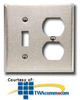 Leviton 2-Gang 1-Toggle 1-Duplex Metal Device Combination.. - 83005 - TelephoneStuff.com
