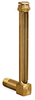 Vented Long Elbow Brass Liquid Level Gage, 4 17/32” Sight Opening, 1/2” Diameter Glass, 3/8” Male NPT Mounting Thread - B1149-24 - Oil-Rite Corp.