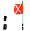 10ft Lighted Warning Whip with Telescoping Pole and 16
