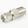 50 Ohm SMA Male (Plug) to 75 Ohm F Female (Jack) Adapter, Nickle Plated Brass Body, High Temp -- SM3821