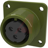 connector,box receptacle,class a,size 14s,3 #16 solder socket cont,olive drab - 70009998 - Allied Electronics, Inc.