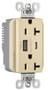 Usb Charger Rcpt, 2Port, 125V, Ivory; Product Range Legrand Pass & Seymour - 22AC2699 - Newark, An Avnet Company