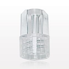 Large-Bore Male Cap, Non-Vented, Clear - 98754 - Qosina Corp.