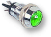 Panel Mount Indicator, Led, 8.2Mm, Green, 2.1V; Led Color Toptron - 04M8494 - Newark, An Avnet Company