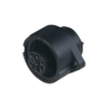 Circular Receptacle Power Connector (CA Series): Female, front mount with flange, 7-pin(6+PE), 230 V AC/DC, 10 A -- CA 6 GD - Image