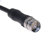 MCV, M23, Cordset, 19 Pole, Male Straight Male Thread, 20M, 4A, PUR, Black - MCVP-19MPM-20M - Mencom Corporation
