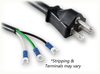 NEMA 6-20P to ROJ SPECIAL HOME // Power Cords // High Voltage Power Cords // Straight Blade Power Cords - 1693.072S - Quail Electronics