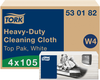 Tork Heavy-Duty Cleaning Cloth White W4 -- 530182 - Image