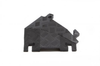 45 Degree Left Turn for FL1X4, 1-Channel Fastlane® Drop-Over Cable Protector, Black - FL45RT1X4-B - FL45RT1X4-B - Checkers
