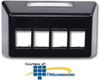 Hubbell Infin-e-Station Furniture Box - 4 Port - FP4B - TelephoneStuff.com