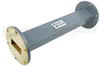 WR-137 Waveguide Section 9 Inch Length Straight Using UG-344/U Flange With a 5.85 GHz to 8.2 GHz Frequency Range in Commercial Grade -- SMF137S-09 - Image