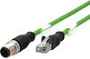 Cable Assy, 4P M12 Plug-Rj45 Plug, 6.6 ; Connector Type A Metz Connect - 37AC5743 - Newark, An Avnet Company