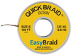 Desoldering Braid, Quick Braid, .050 X 100 Rohs Compliant Easybraid - 51AC9456 - Newark, An Avnet Company
