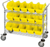 Cart, Quickpick Bin, 3Shelves/15Bins/yel; No. Of Bins Quantum Storage - 44AC7958 - Newark, An Avnet Company
