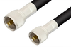 UHF Male to UHF Male Cable 60 Inch Length Using RG8 Coax - PE3623-60 - Pasternack