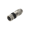 M12 Field Attachable Connector, IDC termination, slim metal housing, IP67, female, 4-pole, A-coded, unshielded, - RKCI 4A - Belden Inc.