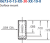 Surface Mount Receptacle -- 0673-0-15-01-30-14-10-0 - Image