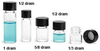 Clear Glass Vials w/ Black Polypro PV Lined Caps - 4061-05 - SKS Science Products
