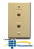 ICC Designer Wall Plate - 6P/4C - Duplex - IC630S44 - TelephoneStuff.com