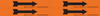 Brady B-946 Black on Orange Vinyl Self-Adhesive Pipe Marker - 1 1/8 in Height - 7 in Length with Right Arrow - 93262 - 754476-93262 - R. S. Hughes Company, Inc.
