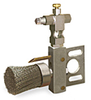 (Formerly B1009-4X-SS), Horizontal Valve Brush with Drip Tube, 1 1/2” Round Stainless Steel, 1/8” Female NPT Inlet - B1009-SR4BHW - Oil-Rite Corp.