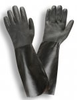 Black PVC Double Dip Supported Gloves (1 Dozen) -- 5118I - Image