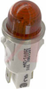 Indicator,Pnl-Mnt;Neon;Red;0.500 In;208-250 VAC;Lens,Dome;0.187 Terminals - 70130374 - Allied Electronics, Inc.