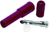 4Mm Shrouded Banana Plug, 20A, Red; Gender Mueller Electric - 50B5842 - Newark, An Avnet Company