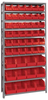 Open Shelving, 10Shelves, 48Bins, Red; Shelving Unit Type Quantum Storage - 44AC6678 - Newark, An Avnet Company