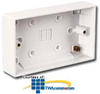 Siemon Double Gang British Surface Mount Box - CTE4-BOX-02 - TelephoneStuff.com