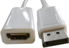 Adapter, Dp Plug-Hdmi A Rcpt, White; Audio Video Connector A Multicomp Pro - 69AC3146 - Newark, An Avnet Company