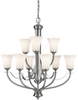 Light Multi-Tier Chandelier - F2253/6+3BS - Murray Feiss Lighting