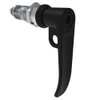 Quarter-Turn Cam Latch, 8 mm Hex Tool Access, L-Handle, Pad Locking, Sealed, Zinc Alloy, Powder Coat, Black - E5-7A-1015-UU4 - Southco