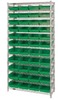 Quantum Small Parts Shelf Bin System - 53382 - U.S. Plastic Corporation