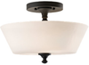 Light Indoor Semi-Flush Mount - SF275BK - Murray Feiss Lighting