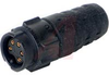 Inline connector, female, weathertight,#20 contact, 5 pin, bulk package - 70214216 - Allied Electronics, Inc.
