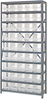 Open Shelving, 10Shelves, 45Bins, Clear; Shelving Unit Type Quantum Storage - 42AC8747 - Newark, An Avnet Company