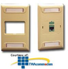 ICC 1-Port Single Gang Uni-Frame Faceplate - IC108F01 - TelephoneStuff.com