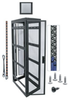 MIDDLE ATLANTIC WMRK SERIES 42S/42D CONFIGURED SERVER RACK WITHOUT SIDE PANELS - WMRK-4242SVR-AB - MilesTek Corporation
