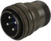 Circular Connector Plug, Size 24, 4 Position, Cable; Product Range Amphenol Industrial - 27W9068 - Newark, An Avnet Company