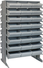 2 Side Sloped Rack, 16Shelves, 48Bin/gry; Shelving Unit Type Quantum Storage - 44AC6422 - Newark, An Avnet Company