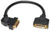 DVI Dual Link Digital Extension Adapter Cable with 45 degree Left Plug (DVI-D M/F), 1-ft. -- P562-001-45L - Image