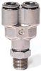 Nickel-Plated Brass Push-In Fittings -- 6450 02-02 - Image