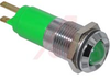 INDICATOR, 14MM, GREEN, 24V, SATIN BEZEL - 70117715 - Allied Electronics, Inc.