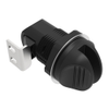 Push-to-Close Latch Wing Style, Key Locking, Plastic, Black - 93-403 - Southco
