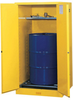 Justrite Sure-Grip EX 55 gal Yellow Hazardous Material Storage Cabinet - 34 in Width - 65 in Height - Floor Standing - 697841-11471 - 697841-11471 - R. S. Hughes Company, Inc.